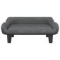Preview: Hundebett Dunkelgrau 70x40x24 cm Samt