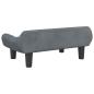 Preview: Hundebett Dunkelgrau 70x40x24 cm Samt