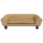 Preview: Hundebett Braun 70x48x22 cm Samt