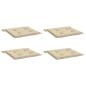 Preview: Gartenstuhl-Kissen 4 Stk. Beige 50x50x3 cm Oxford-Gewebe
