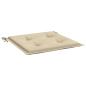 Preview: Gartenstuhl-Kissen 4 Stk. Beige 50x50x3 cm Oxford-Gewebe