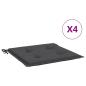Preview: Gartenstuhl-Kissen 4 Stk. Anthrazit 50x50x3 cm Oxford-Gewebe