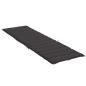 Preview: Sonnenliegen-Auflage Schwarz 200x50x3 cm Oxford-Gewebe