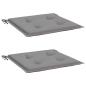 Preview: Gartenstuhl-Kissen 2 Stk. Grau 40x40x3 cm Oxford-Gewebe