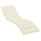 Preview: Sonnenliegen-Auflage Creme 200x60x3 cm Oxford-Gewebe