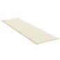 Preview: Sonnenliegen-Auflage Creme 200x60x3 cm Oxford-Gewebe