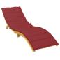 Preview: Sonnenliegen-Auflage Weinrot 200x50x3 cm Oxford-Gewebe