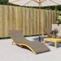 Preview: ARDEBO.de - Sonnenliegen-Auflage Taupe 200x60x3 cm Oxford-Gewebe