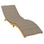 Preview: Sonnenliegen-Auflage Taupe 200x60x3 cm Oxford-Gewebe