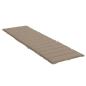 Preview: Sonnenliegen-Auflage Taupe 200x60x3 cm Oxford-Gewebe
