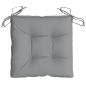 Preview: Stuhlkissen 2 Stk. Grau 50x50x7 cm Oxford-Gewebe