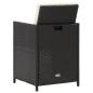 Preview: Gartenstühle 4 Stk. Poly Rattan Schwarz