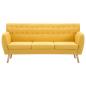 Preview: 3-Sitzer-Sofa Stoff 172x70x82 cm Gelb