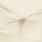 Preview: Kissen Rund Creme Ø 60 x11 cm Oxford-Gewebe