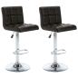 Preview: Barhocker 2 Stk. Braun Kunstleder