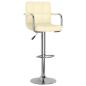 Preview: Barhocker 2 Stk. Creme Kunstleder