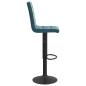 Preview: Barhocker 2 Stk. Blau Samt