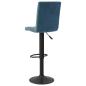 Preview: Barhocker 2 Stk. Blau Samt