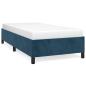 Preview: Bettgestell ohne Matratze Dunkelblau 80x200 cm Samt