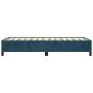 Preview: Bettgestell ohne Matratze Dunkelblau 80x200 cm Samt