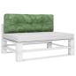 Preview: Palettenkissen Blattmuster 120x40x12 cm Stoff