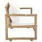 Preview: 2-Sitzer Gartensofa mit Polstern Bambus