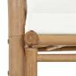 Preview: 2-Sitzer Gartensofa mit Polstern Bambus