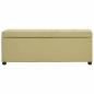 Preview: Bank mit Staufach 116 cm Grün Polyester