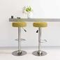 Preview: ARDEBO.de - Barhocker 2 Stk. Gr?n Stoff