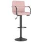 Preview: Barhocker Rosa Samt