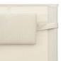 Preview: Sonnenliege Textilene Creme und Grau