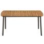 Preview: Couchtisch 150x90x72 cm Massivholz Akazie und Stahl