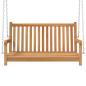 Preview: Hollywoodschaukel Massivholz Teak 114x60x64 cm