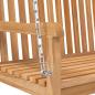 Preview: Hollywoodschaukel Massivholz Teak 114x60x64 cm