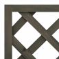 Preview: Garten-Spalier mit Blumenkasten Grau 50x25x90 cm Tannenholz