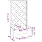Preview: Garten-Spalier mit Blumenkasten Grau 50x25x90 cm Tannenholz