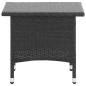 Preview: Beistelltisch Schwarz 50x50x47 cm Poly Rattan