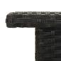 Preview: Beistelltisch Schwarz 50x50x47 cm Poly Rattan