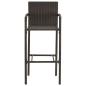 Preview: Barhocker 4 Stk. Braun Poly Rattan