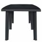 Preview: Gartentisch Anthrazit 216x90x72 cm Kunststoff