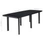 Preview: Gartentisch Anthrazit 216x90x72 cm Kunststoff