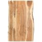 Preview: ARDEBO.de - Tischplatte Massivholz Akazie 100x(50-60)x3,8 cm