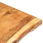 Preview: Tischplatte Massivholz Akazie 100x(50-60)x3,8 cm