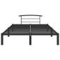 Preview: Bettgestell Schwarz Metall 120x200 cm