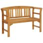 Preview: ARDEBO.de - Rosenbank 1 -Sitzer 114 cm Solid acacia wood Natural