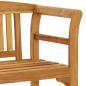 Preview: Rosenbank 1 -Sitzer 114 cm Solid acacia wood Natural