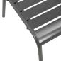 Preview: Stapelbare Gartenstühle 2 Stk. Stahl Grau