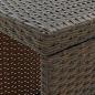 Preview: Bartisch mit Regal Braun 120x60x110 cm Poly Rattan