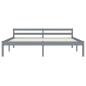 Preview: Massivholzbett Grau Kiefer 180x200 cm