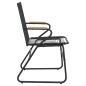 Preview: Gartenstühle 4 Stk. Schwarz 58x59x85,5 cm PVC Rattan